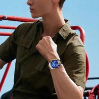 Relógio Impermeável Aço Inoxidável De Quartzo, Top 8878 Azul - 3