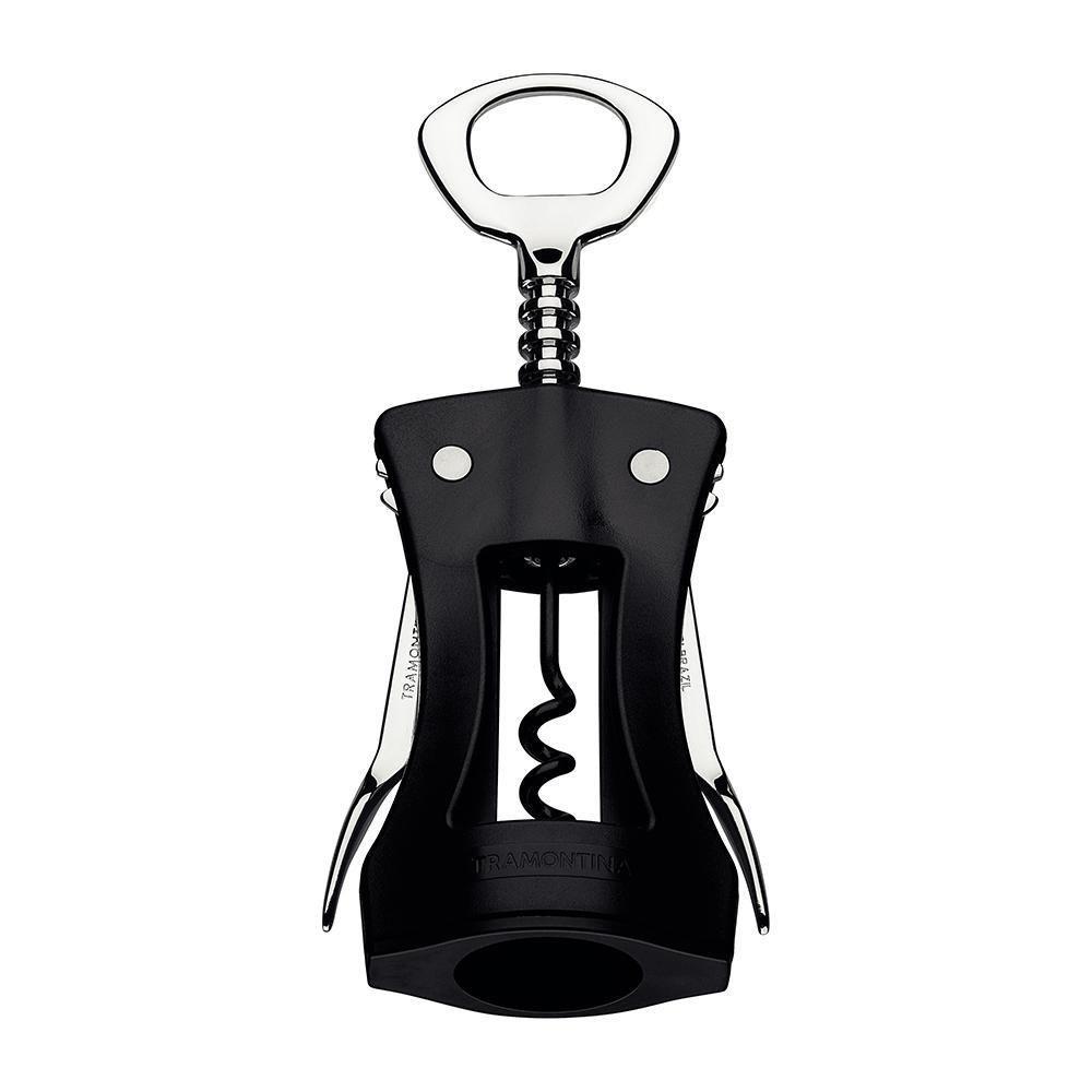 Saca Rolhas Harmoniza Design Ergonômico Corpo Abs E Abridor De Zamak Preto - Tramontina 25550100 - 1