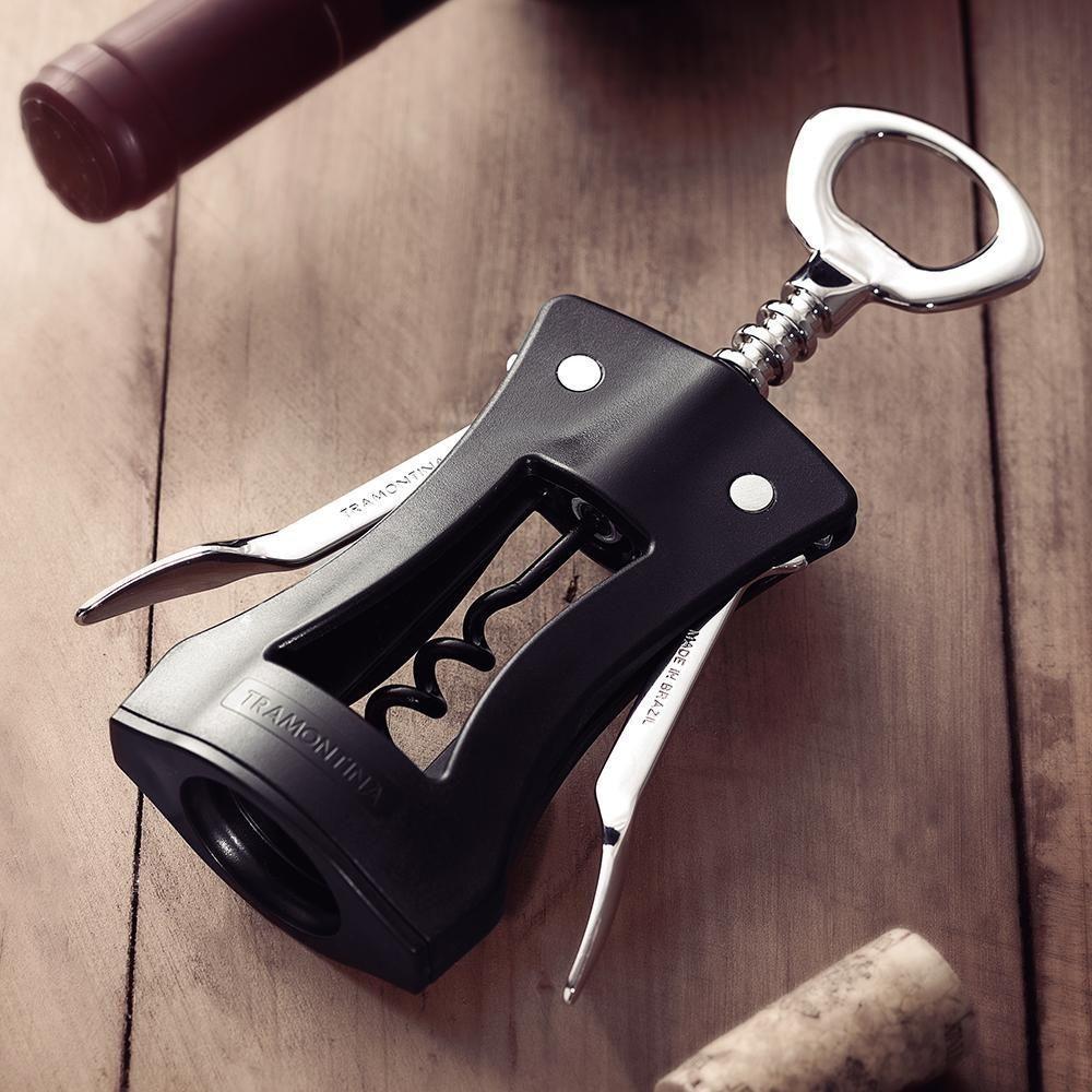 Saca Rolhas Harmoniza Design Ergonômico Corpo Abs E Abridor De Zamak Preto - Tramontina 25550100 - 3