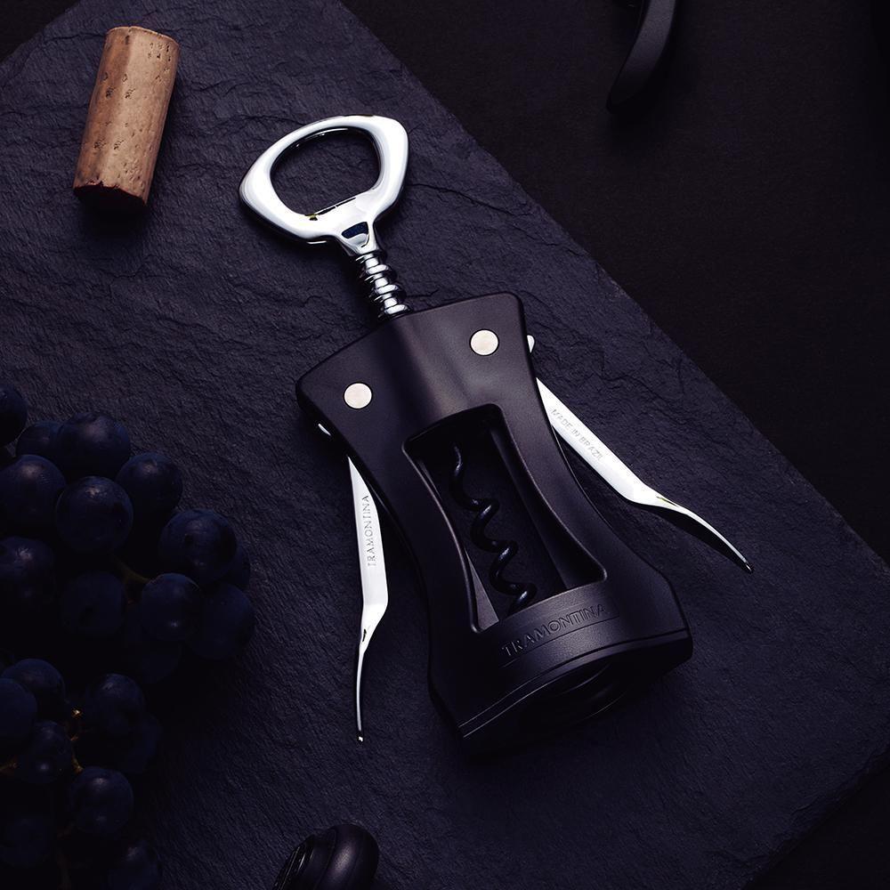 Saca Rolhas Harmoniza Design Ergonômico Corpo Abs E Abridor De Zamak Preto - Tramontina 25550100 - 4