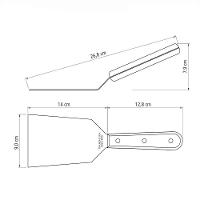 Espátula Fritura Para Chapa Lâmina Inox Cabo Madeira Polywood Vermelho 5 - Tramontina 21168175 - 3