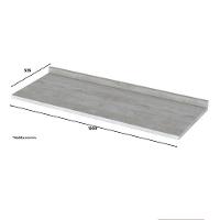 Balcão Pia 2 Portas E 3 Gavetas 120cm Americana Branco Com Tampo Calcare - Móveis Henn Branco-calcare - 6