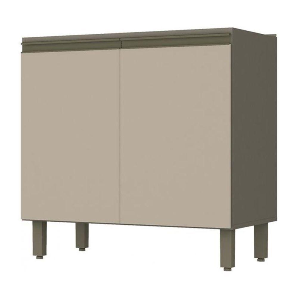 Balcão 2 Portas 80cm Sem Tampo Connect Duna-cristal - Móveis Henn Duna-cristal - 1