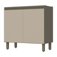 Balcão 2 Portas 80cm Sem Tampo Connect Duna-cristal - Móveis Henn Duna-cristal - 1