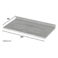 Balcão Forno De Embutir 80cm Americana Branco Com Tampo Calcare - Móveis Henn Branco-calcare - 4