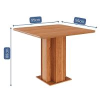 Mesa De Jantar Quadrada Sophia 95x95 Cinamomo Com Tampo Em Mdf - Cimol Móveis Cinamomo - 3