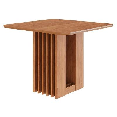 Mesa De Jantar Quadrada Ariela 95x95 Cinamomo Com Tampo Em Mdf - Cimol Móveis Cinamomo