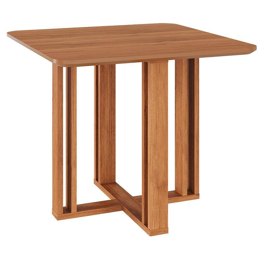 Mesa De Jantar Quadrada Flora 95x95 Cinamomo Com Tampo Em Mdf - Cimol Móveis Cinamomo - 1