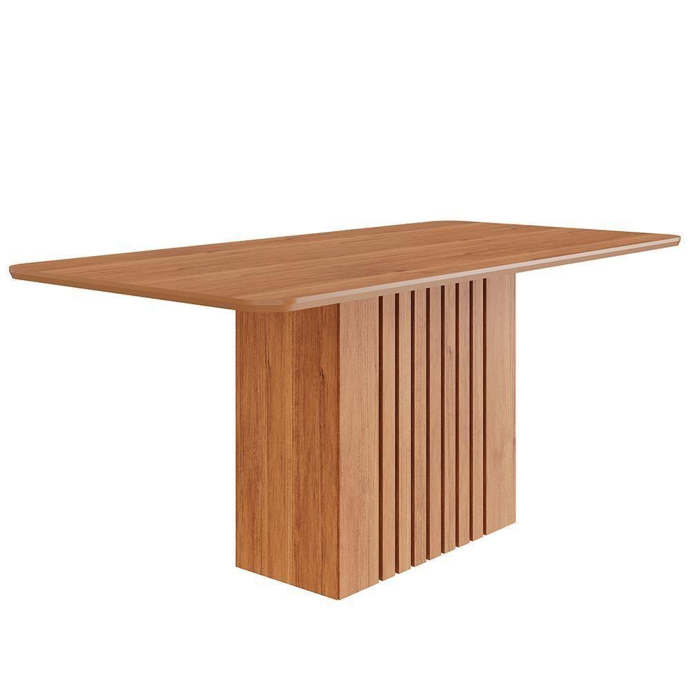 Mesa De Jantar Retangular Ana 180x90 Cinamomo Com Tampo Em Mdf - Cimol Móveis Cinamomo - 1