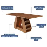 Mesa De Jantar Retangular ágata 180x90 Cinamomo Com Tampo Em Mdf - Cimol Móveis Cinamomo - 2