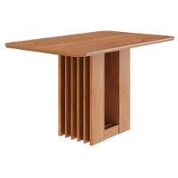 Mesa De Jantar Retangular Ariela 130x80 Cinamomo Com Tampo Em Mdf - Cimol Móveis Cinamomo - 1