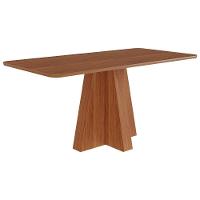 Mesa De Jantar Retangular Maitê 160x80 Cinamomo Com Tampo Em Mdf - Cimol Móveis Cinamomo - 1