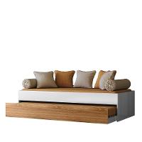 Bicama Solteiro ônix Flex Nature-branco Com Colchões Supreme D20 - Peternella Móveis Nature-branco - 1