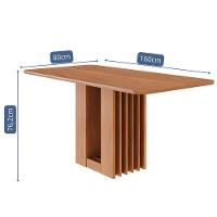 Mesa De Jantar Retangular Ariela 160x80 Cinamomo Com Tampo Em Mdf - Cimol Móveis Cinamomo - 3