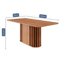 Mesa De Jantar Retangular Julieta 180x90 Cinamomo Com Tampo Em Mdf - Cimol Móveis Cinamomo - 3