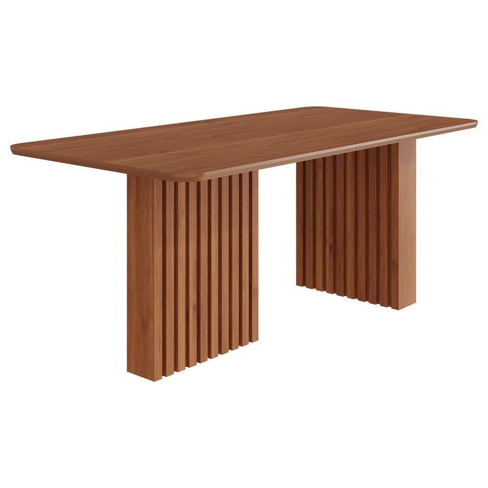 Mesa De Jantar Retangular Ester 180x90 Cinamomo Com Tampo Em Mdf - Cimol Móveis Cinamomo - 1