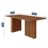 Mesa De Jantar Retangular Ester 180x90 Cinamomo Com Tampo Em Mdf - Cimol Móveis Cinamomo - 3