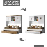 Jogo De Quarto Infantil ônix Aéreo 4 Portas E Bicama Flex Nature-branco - Peternella Móveis Nature-branco - 5