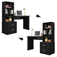 Escrivaninha Cristal Preto Fosco - Peternella Móveis Preto Fosco - 3