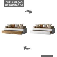 Bicama Solteiro ônix Flex Nature-branco Com Colchões Physical D20 - Peternella Móveis Nature-branco - 3