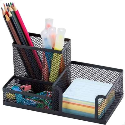 Organizador Aramado De Mesa 3 Divisórias Porta Treco Caneta