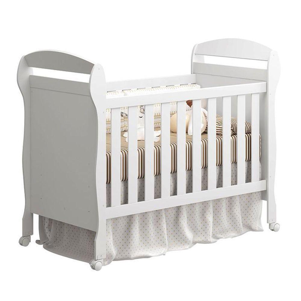 Dormitório Infantil Lívia Guarda Roupa, Cômoda E Berço Danny Branco - Phoenix Baby Branco - 3