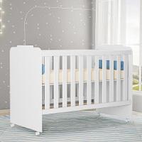 Berço Amore Branco Com Colchão Supreme - Peternella Móveis Branco