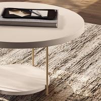 Mesa De Centro Sky Redonda Off White Com Tampo Mdf - Hb Móveis Off White - 3