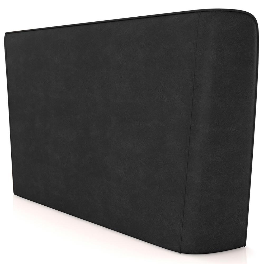 Cabeceira Cama Box Queen 160cm Nilo P05 Couríssimo Preto Bouclê Cru - Lyam Decor - 6