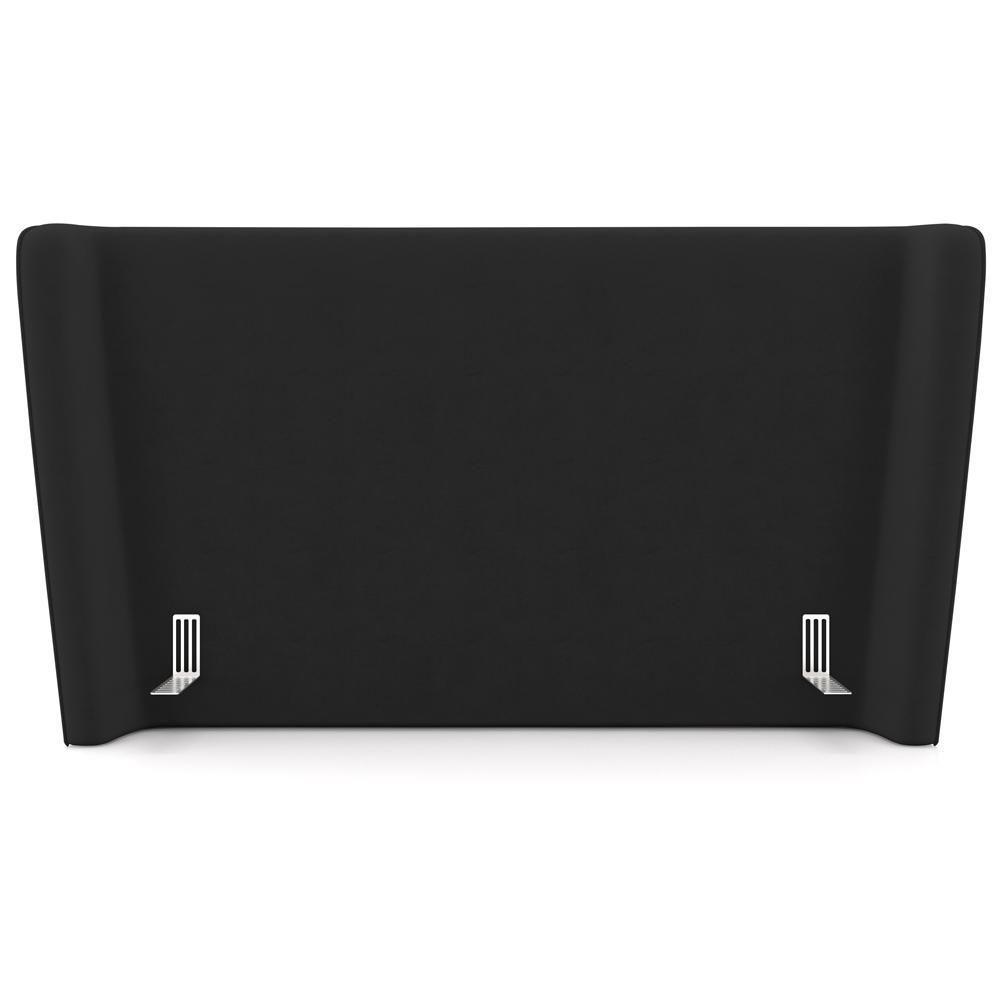 Cabeceira Cama Box Queen 160cm Nilo P05 Veludo Preto - Lyam Decor - 2