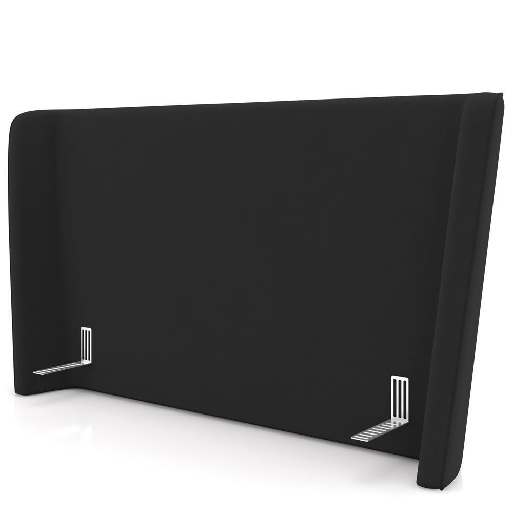 Cabeceira Cama Box Queen 160cm Nilo P05 Veludo Preto - Lyam Decor - 5