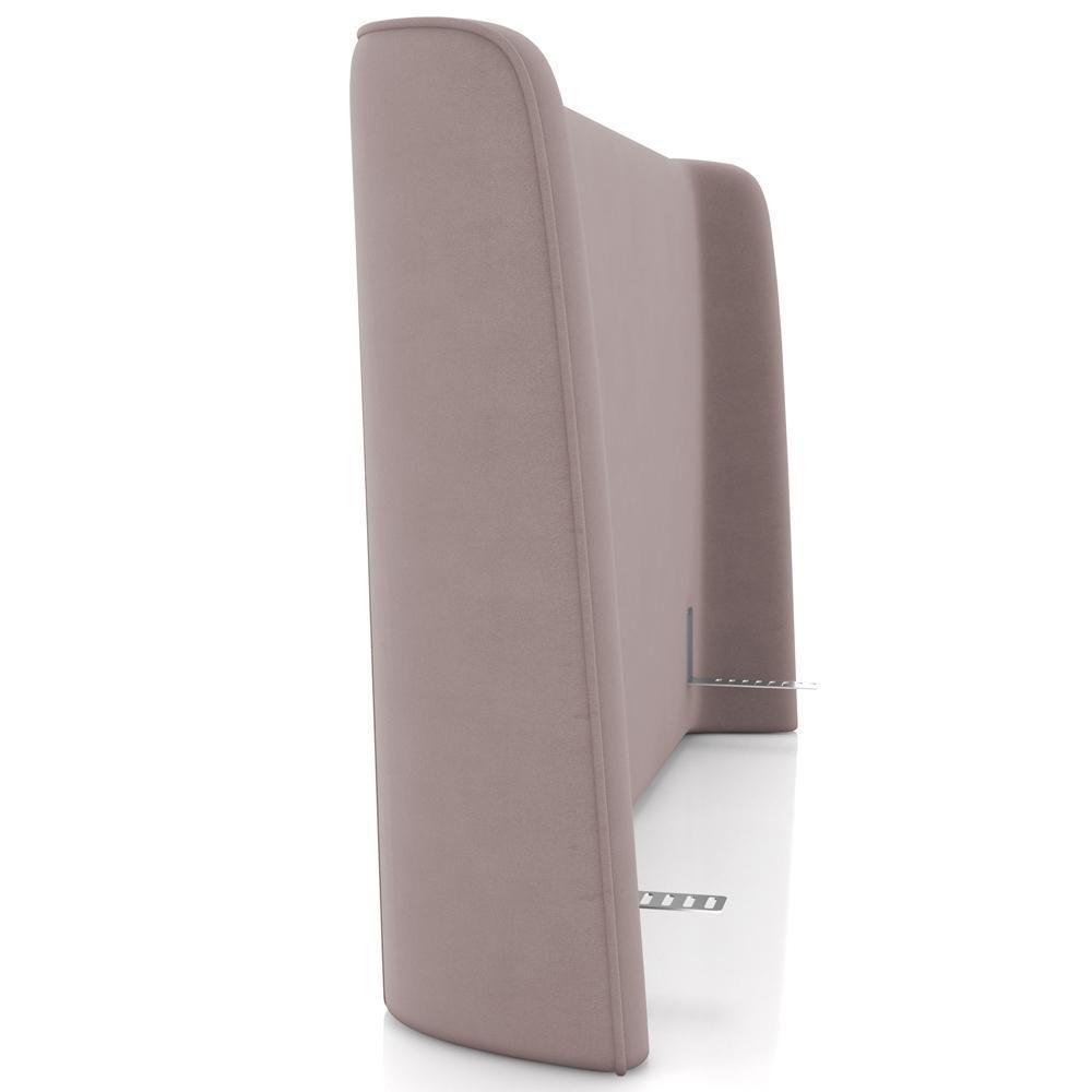 Cabeceira Cama Box Queen 160cm Nilo P05 Veludo Rosê - Lyam Decor - 6