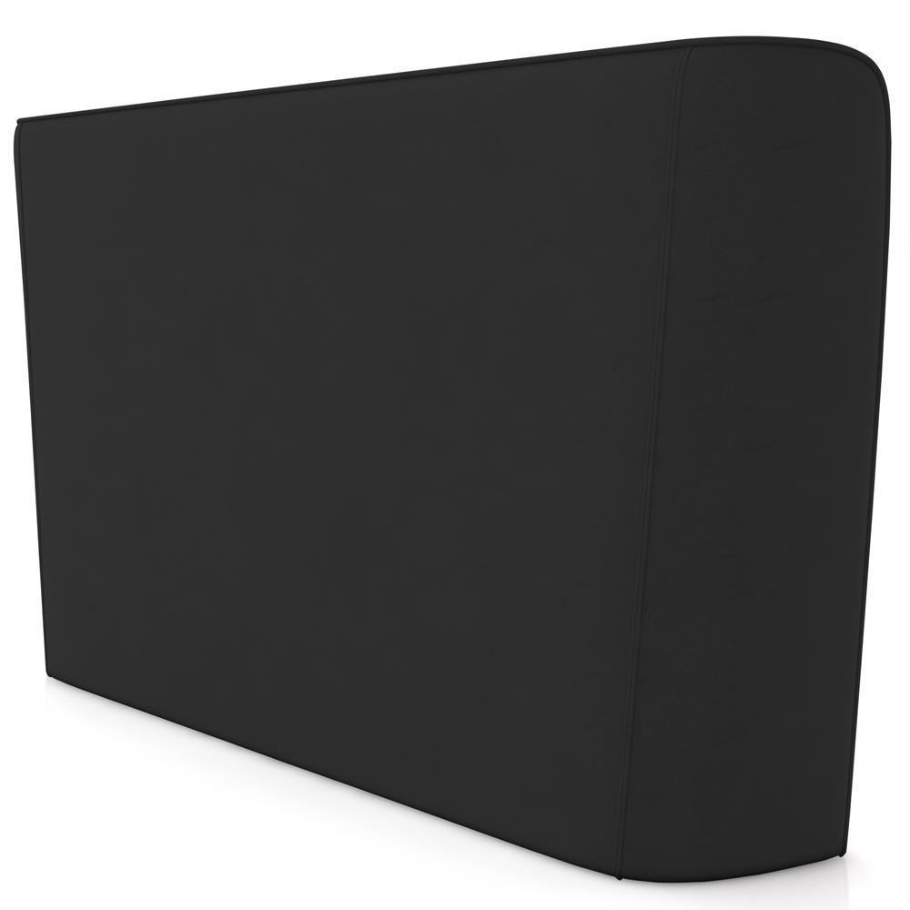 Cabeceira Cama Box King 195cm Nilo P05 Veludo Preto - Lyam Decor - 6