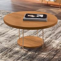 Mesa De Centro Sky Redonda Cinamomo Com Tampo Mdf - Hb Móveis Cinamomo - 2