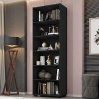 Estante Livreiro Office 6 Prateleiras Preto Tx - Pr Móveis Preto Tx - 3