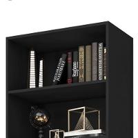 Estante Livreiro Office 6 Prateleiras Preto Tx - Pr Móveis Preto Tx - 4