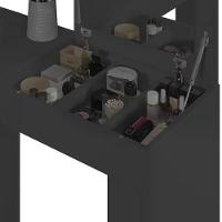 Escrivaninha Penteadeira Camarim De Canto Star Plus Preto - Mobler Preto - 4