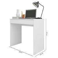 Mesa Computador Alexia Branco - Ajl Móveis Branco - 4