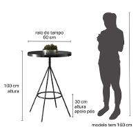 Mesa Bistrô Viena Preto - Salaone Preto - 6