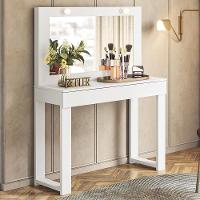 Escrivaninha Penteadeira Camarim Real Branco Fosco - Mobler Branco Fosco - 2