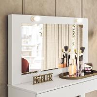 Escrivaninha Penteadeira Camarim Real Branco Fosco - Mobler Branco Fosco - 3