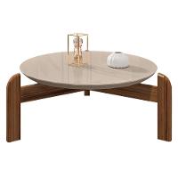 Mesa De Centro Lizz Redonda Off White-cedro - Casa D Off White-cedro - 1