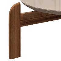 Mesa De Centro Lizz Redonda Off White-cedro - Casa D Off White-cedro - 3