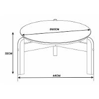 Mesa De Centro Lizz Redonda Off White-cedro - Casa D Off White-cedro - 4