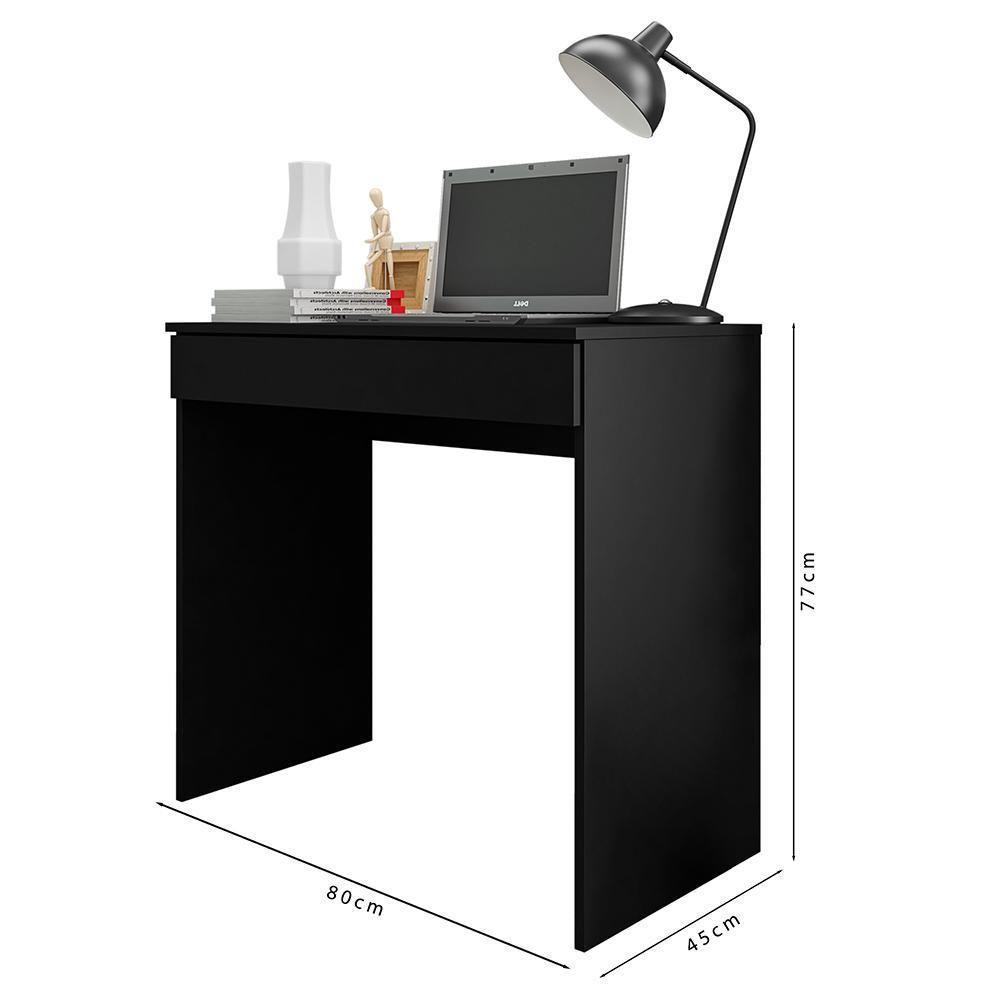 Mesa Computador Alexia Preto - Ajl Móveis Preto - 4