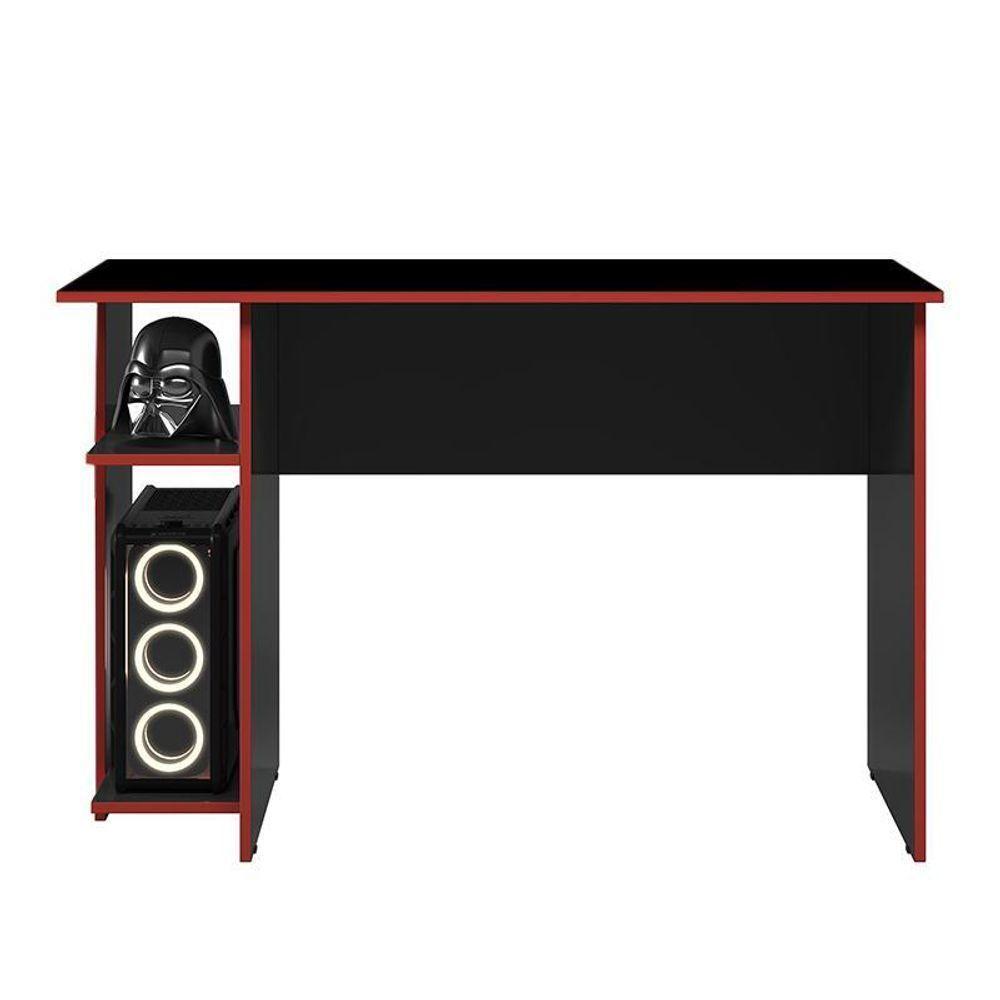 Mesa Para Computador Gamer 3875 Preto Fosco-vermelho - Qmovi Preto Fosco-vermelho - 2