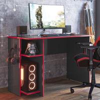 Mesa Para Computador Gamer 3875 Preto Fosco-vermelho - Qmovi Preto Fosco-vermelho - 4