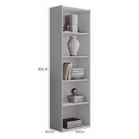 Kit Estante Livreiro Janaina E Luiza Com Prateleiras Branco - Ajl Móveis Branco - 4