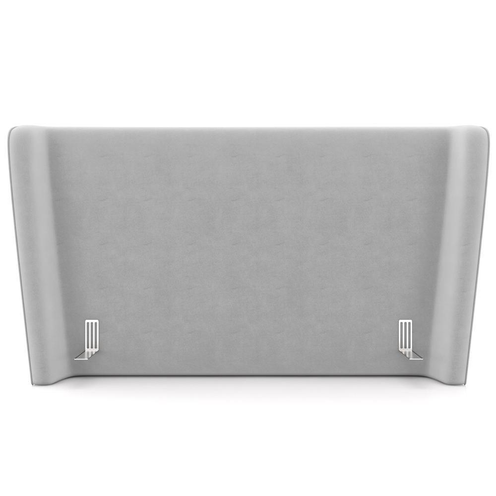 Cabeceira Cama Box Casal 140cm Nilo P05 Veludo Cinza - Lyam Decor - 2