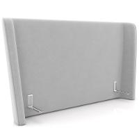 Cabeceira Cama Box Casal 140cm Nilo P05 Veludo Cinza - Lyam Decor - 1